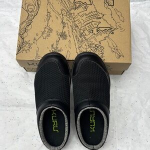 KURU Black Mesh Slip-On Footwear